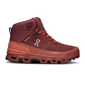 Botas Montaña On Cloud Cloudrock 2 Waterproof Mujer Burgundy | CR_ON8757