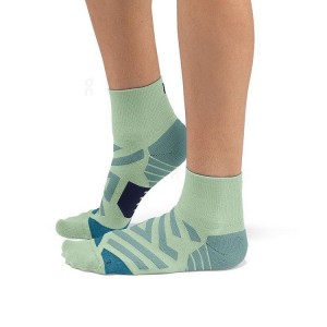 Calcetines On Cloud Performance Mid Mujer Green | CR_ON8624