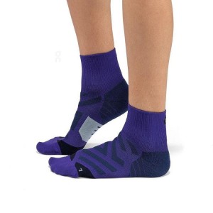Calcetines On Cloud Performance Mid Mujer Purple | CR_ON8081