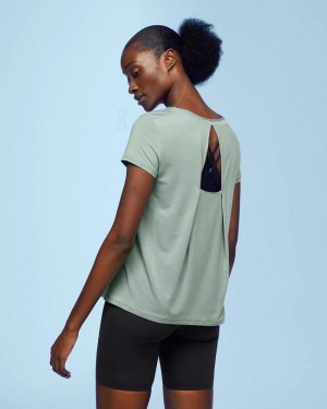 Camiseta On Cloud Active-T Breathe Mujer Green | CR_ON8522