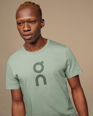 Camiseta On Cloud Estampadas-T Hombre Turquoise | CR_ON8750
