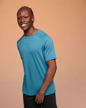 Camiseta On Cloud Focus-T Hombre Blue | CR_ON9087