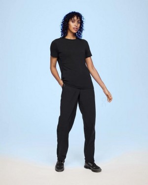 Camiseta On Cloud Focus-T Mujer Black | CR_ON8196
