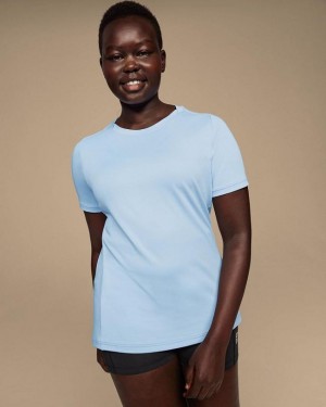 Camiseta On Cloud Focus-T Mujer Blue | CR_ON9155