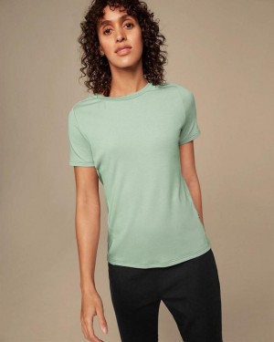Camiseta On Cloud Focus-T Mujer Green | CR_ON8346