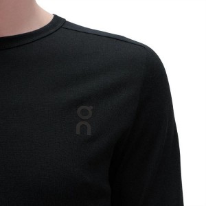 Camiseta On Cloud Merino Long-T Hombre Black | CR_ON8325