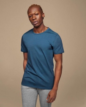 Camiseta On Cloud On-T Hombre Blue | CR_ON8606