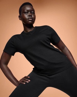 Camiseta On Cloud On-T Mujer Black | CR_ON8520