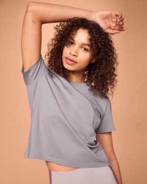 Camiseta On Cloud On-T Mujer Grey | CR_ON8357