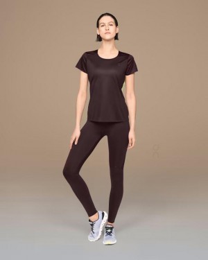 Camiseta On Cloud Performance-T Mujer Brown | CR_ON8153