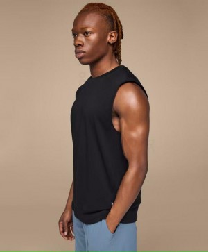 Camiseta sin Manga On Cloud Focus Hombre Black | CR_ON9131