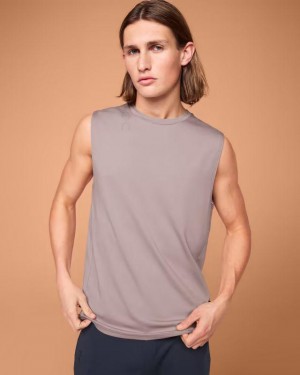 Camiseta sin Manga On Cloud Focus Hombre Grey | CR_ON8535