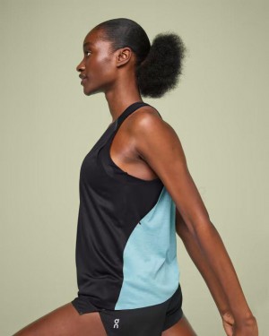 Camiseta sin Manga On Cloud Tank-T Mujer Black / Blue | CR_ON8189