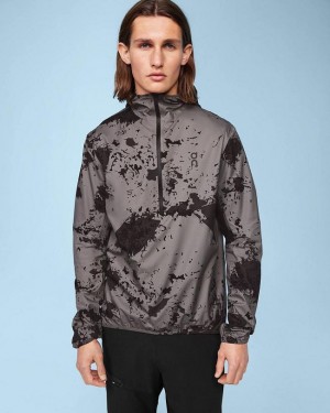 Chaquetas On Cloud Waterproof Anorak Hombre Grey / Black | CR_ON8492