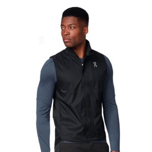 Chaquetas On Cloud Weather Vest Hombre Black | CR_ON8489