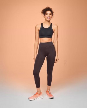 Mallas Running On Cloud Performance 7/8 Mujer Brown | CR_ON8922