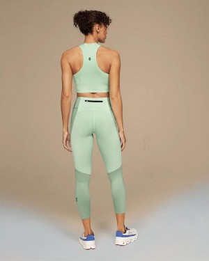 Mallas Running On Cloud Performance 7/8 Mujer Green | CR_ON8895