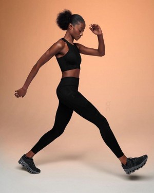 Mallas Running On Cloud Performance Mujer Black | CR_ON8057
