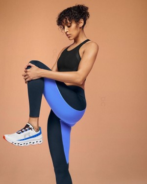 Mallas Running On Cloud Performance Mujer Navy | CR_ON8710