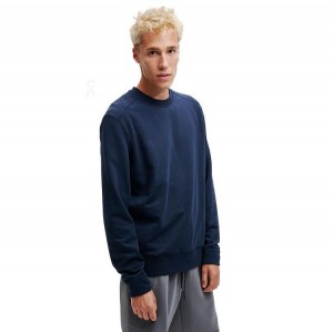 Sudaderas On Cloud Crew Neck Hombre Navy | CR_ON8009