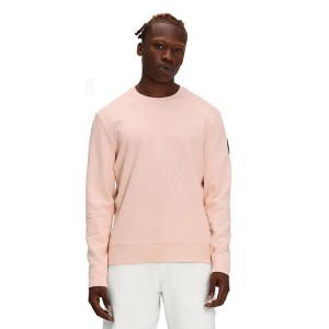Sudaderas On Cloud Crew Neck Hombre Rose | CR_ON8951