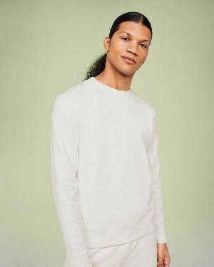 Sudaderas On Cloud Crew Neck Hombre White | CR_ON8587