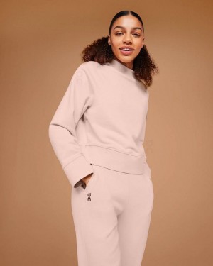 Sudaderas On Cloud Crew Neck Mujer Pink | CR_ON8040