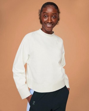 Sudaderas On Cloud Crew Neck Mujer White | CR_ON8198