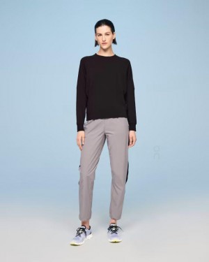 Sudaderas On Cloud Movement Crew Mujer Black | CR_ON8937