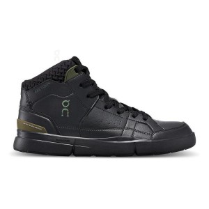 Tenis On Cloud THE ROGER Clubhouse Mid Sensa Mujer Black | CR_ON8212