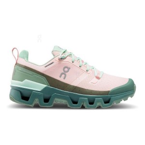Tenis Para Senderismo On Cloud Cloudwander Waterproof Mujer Pink / Green | CR_ON8214