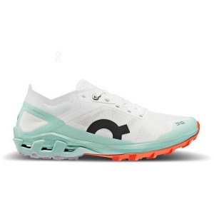 Tenis Para Trail Running On Cloud Cloudventure Peak 3 Mujer White / Turquoise | CR_ON8203
