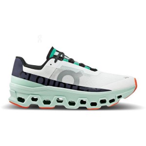 Tenis para Correr On Cloud Cloudmonster Hombre White / Turquoise | CR_ON8557
