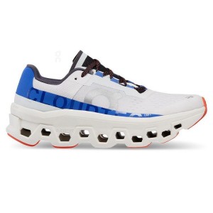 Tenis para Correr On Cloud Cloudmonster Mujer White / Blue | CR_ON8443